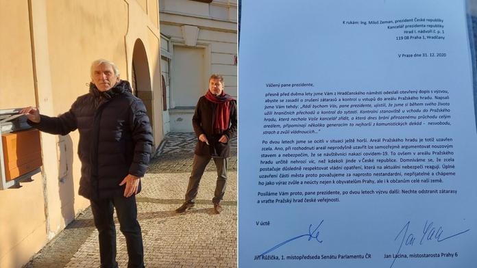 Zeman zavřel celou čtvrť v Praze, kritizuje opozice prezidenta. Napsali dopis
