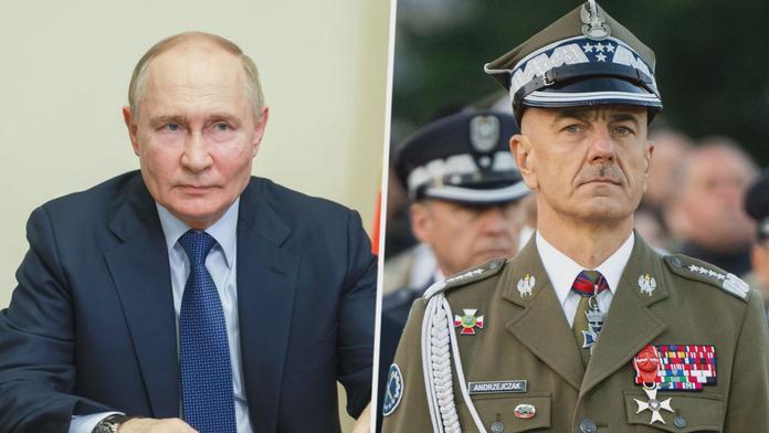 Vladimir Putin a generál Rajmund Andrzejczak