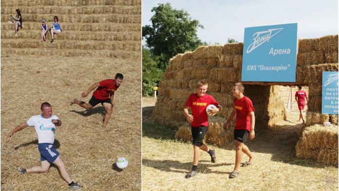 Chcete svůj stadion? Může vás to stát jen pár korun a balíky slámy!