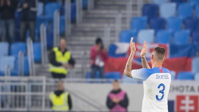 Trapas na Slovensku: Škrtel se loučil, na stadionu bylo prázdno