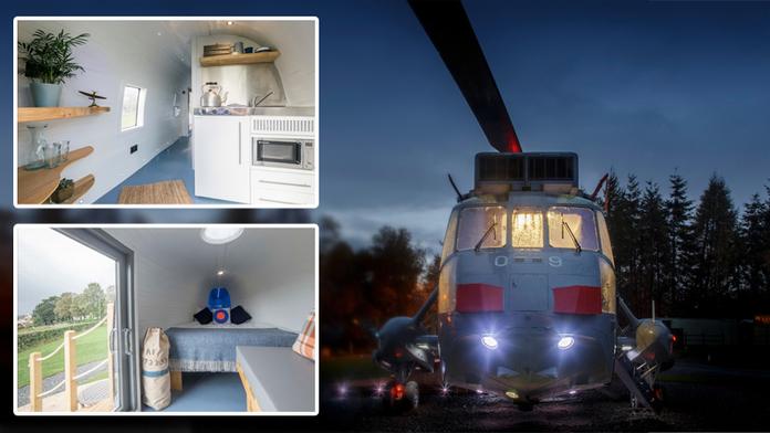 Originální bydlení ve válečné helikoptéře! Můžete ho využít i vy
