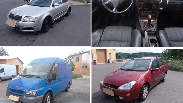 VELKÁ DRAŽBA: Ford za 5 tisíc, Transit za 12 tisíc, Superb za 30!