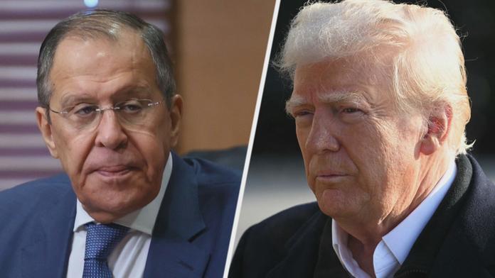 Sergej Lavrov a Donald Trump