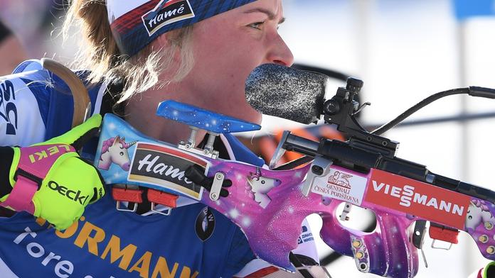 Davidovou v "masáku" zradila střelba. Mužská štafeta bez Krčmáře vyhořela