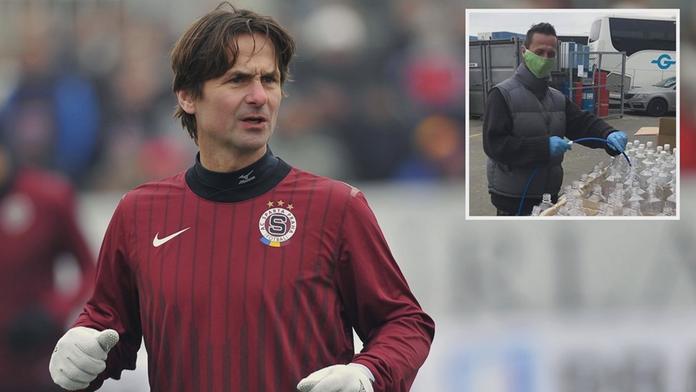 Sparťanská legenda Novotný místo dřepění doma stáčí dezinfekce