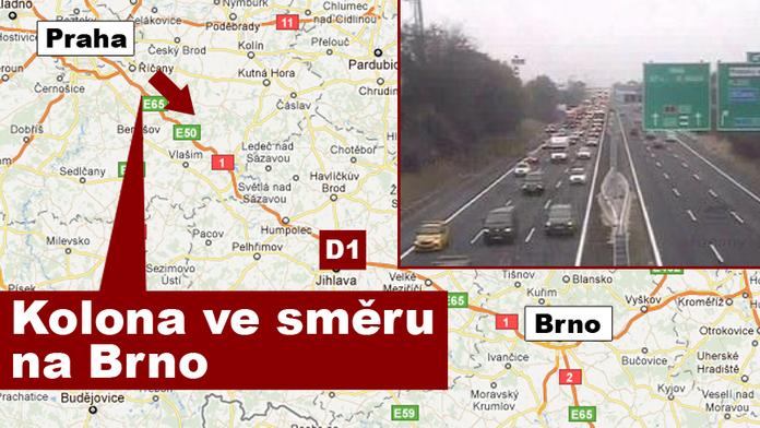 Dopravní kolaps! Řidiči vyrazili na prodloužený víkend