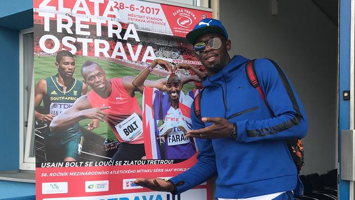 Usain Bolt je podeváté v Ostravě! Pro akreditaci si přišel jako první