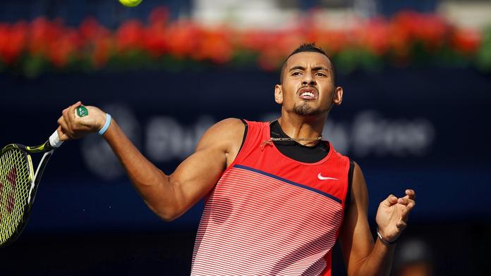 Nedá si pokoj! Kyrgios při zápase zesměšnil Tomáše Berdycha