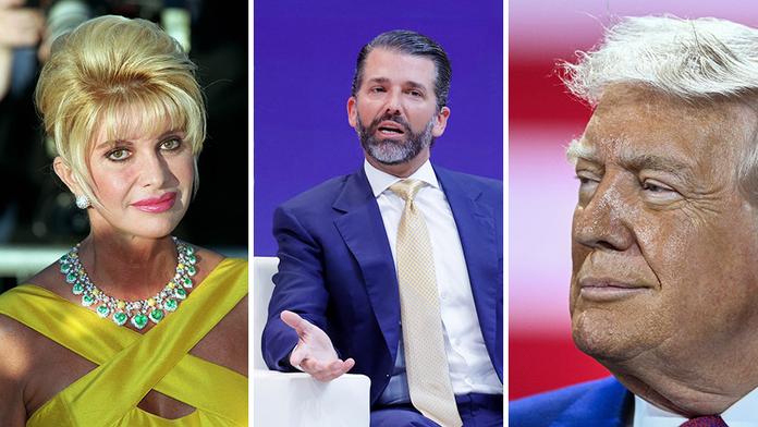 Ivana Trumpová, Donald Trump Jr. a Donald Trump