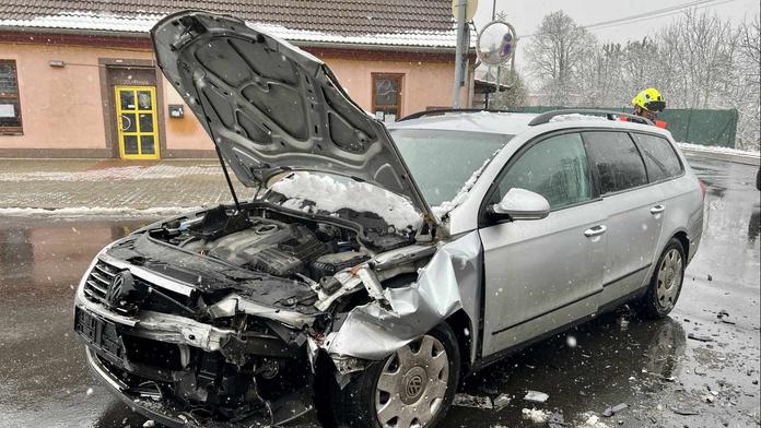 Dopravní nehoda v Trmicích