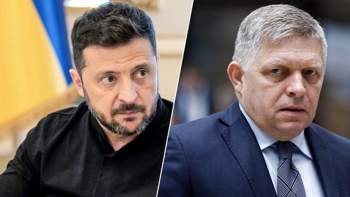 Volodymyr Zelenskyj a Robert Fico