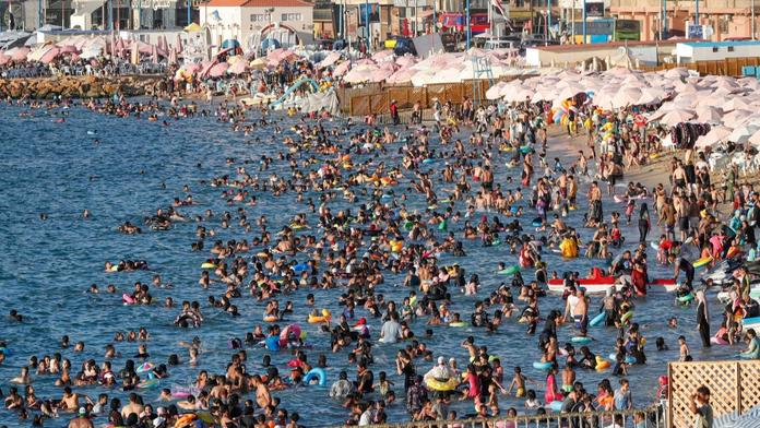 Pláže v egyptské Alexandrii