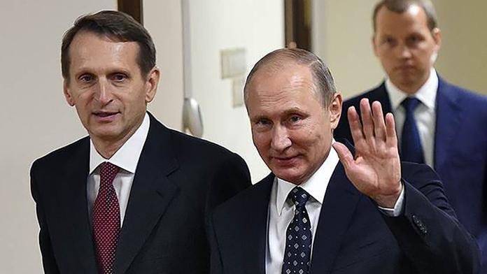 Sergej Naryškin a Vladimir Putin
