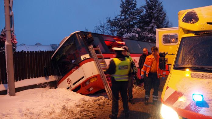 Po nehodě autobusu na Prachaticku 8 zraněných!