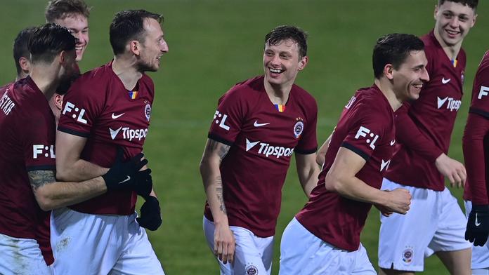 Sparta ve Zlíně dominovala, Slovácko v deseti vstřelilo tři góly