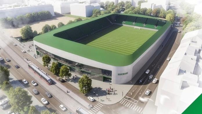 Bohemka jako slavná Boca Juniors. Nový stadion by mohl být hotový za pět let