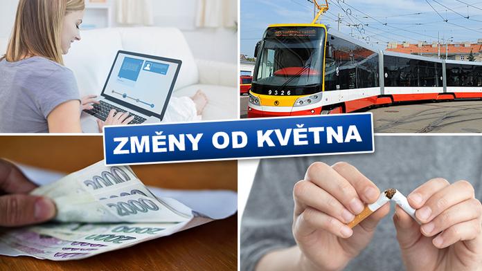 Změny v květnu: Týkají se lidí bez výplat, kuřáků i uživatelů internetu