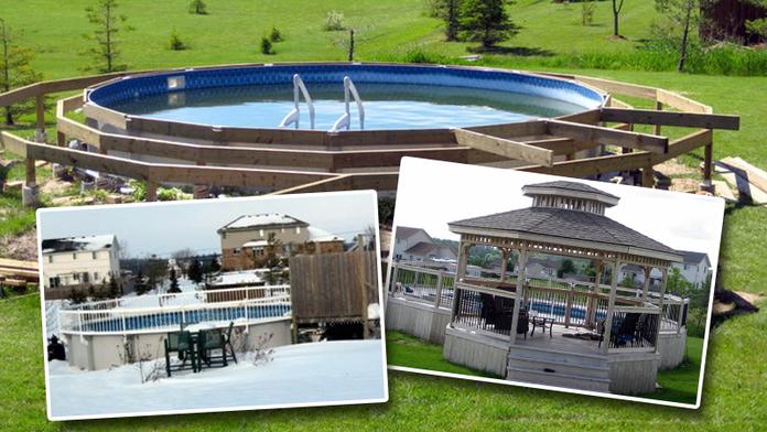 Otec se synem úžasně přestavěli starý bazén! Překvapili i sousedy