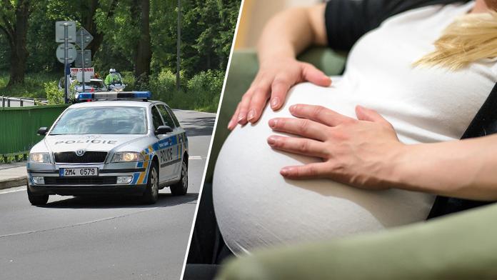 Žena už rodila, ale uvízla v zácpě. Policisté se ukázali jako frajeři!