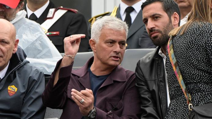 José Mourinho na tenisovém turnaji v Římě