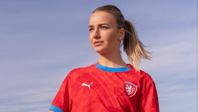 Gabriela Šlajsová v českém reprezentačním dresu