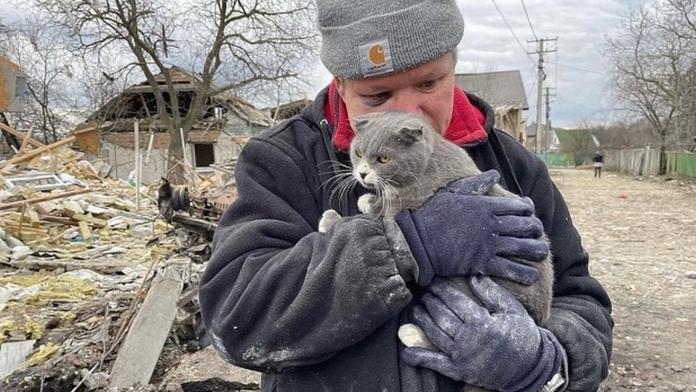 Muž si myslel, že s rodinou prchá do bezpečí. Ruský útok přežili jen on a kočka