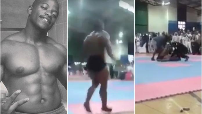Smrtící moment: Kulturistovi se vymklo salto, zlomil si vaz! VIDEO
