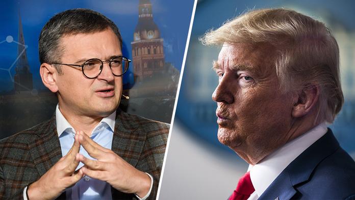 Dmytro Kuleba a Donald Trump