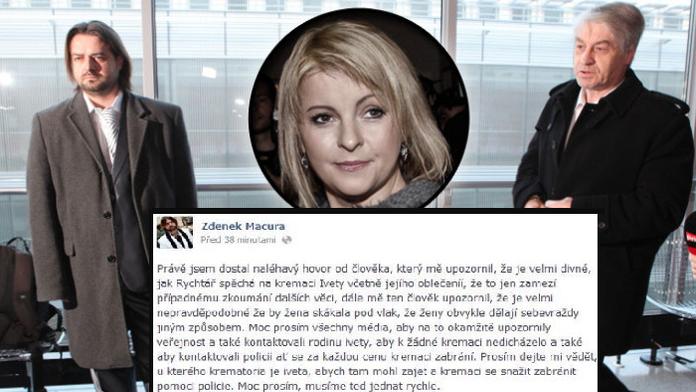 Macura obvinil Rychtáře z nejhoršího: Tělo Ivety chce spálit, aby zakryl stopy