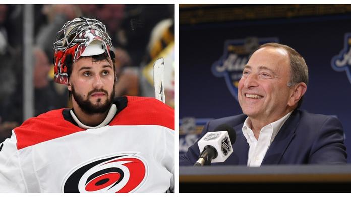 Sezonu dohrajeme, říká první muž NHL. Český brankář si myslí opak