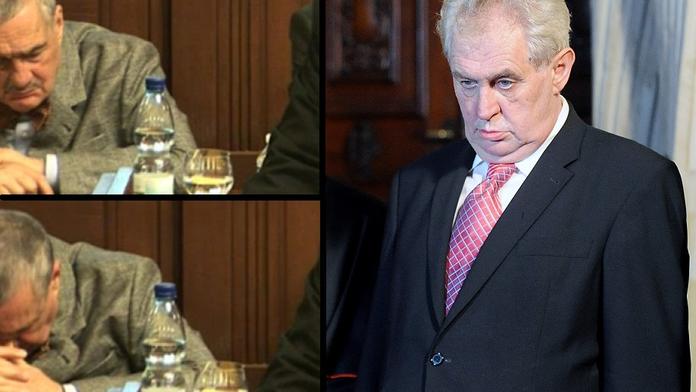 Schwarzenberg spí ve Sněmovně, Zeman vrávorá na Hradě. Dělají nám ostudu, zuří Češi