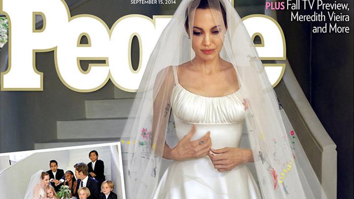 Krásná jako vždy! První svatební fotky Angeliny Jolie a Brada Pitta