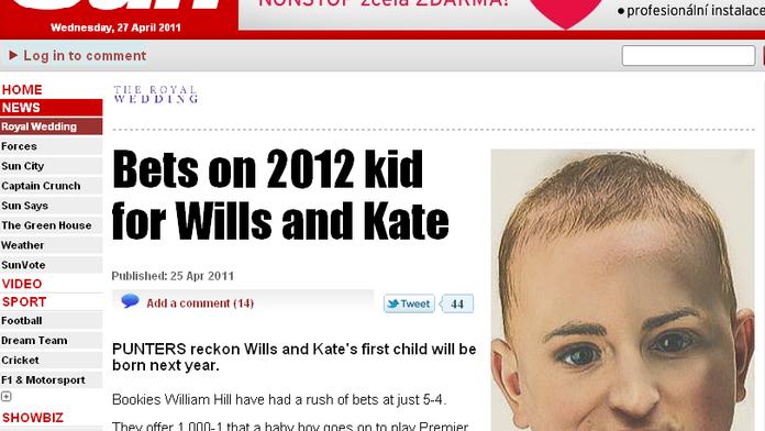 FOTO! Tak bude vypadat DÍTĚ Williama a Kate?