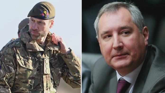 Princ William a Dmitrij Rogozin
