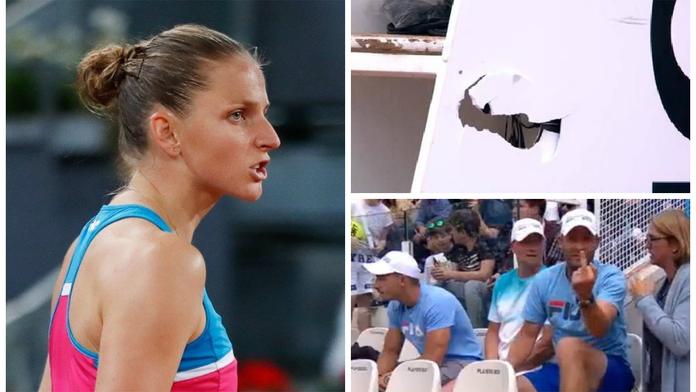 Plíšková rozmlátila rozhodčí umpire, kouč ukázal prostředník 