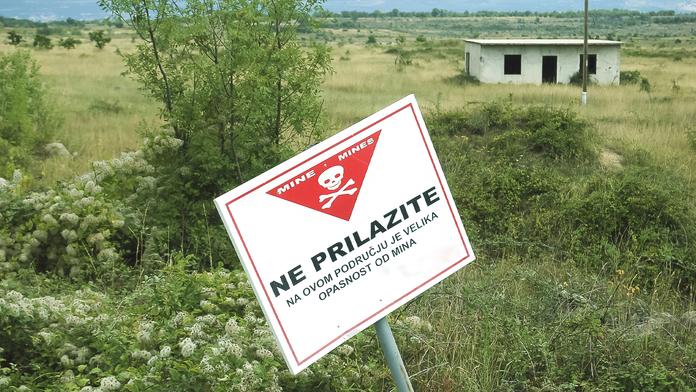 Nebezpečná oblast v Chorvatsku