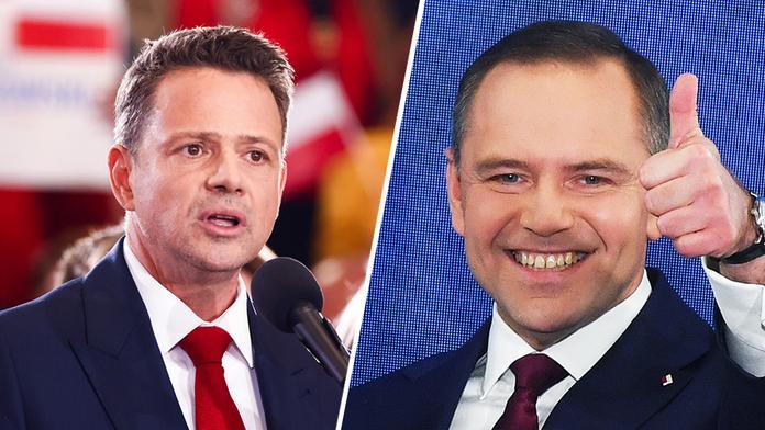 Rafał Trzaskowski a Karol Nawrocki