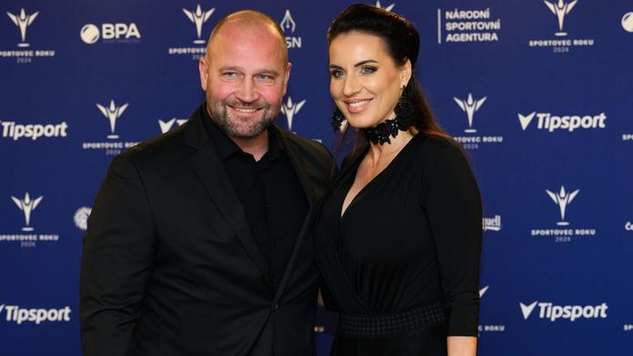 Jiří Šlégr se svou ženou Lucií, miss ČR z roku 2005