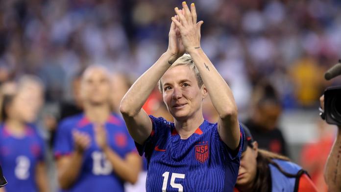 Megan Rapinoeová při své rozlučce s reprezentací USA