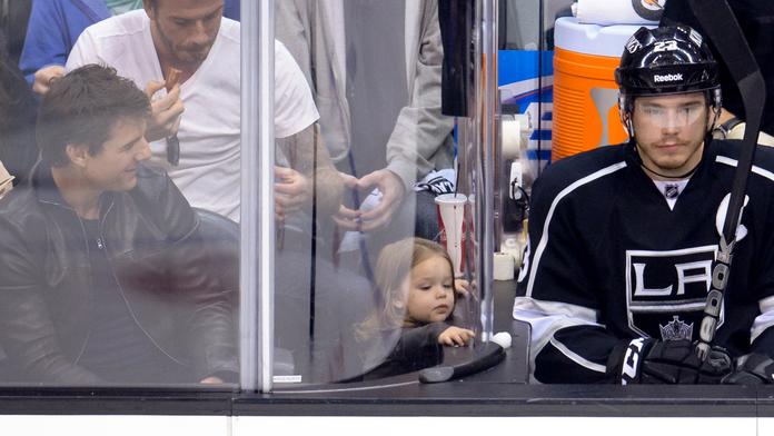 NHL láká celebrity. Beckham a Cruise zašli v Los Angeles na hokej