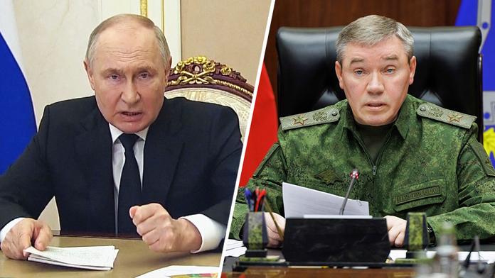 Vladimir Putin a Valerij Gerasimov