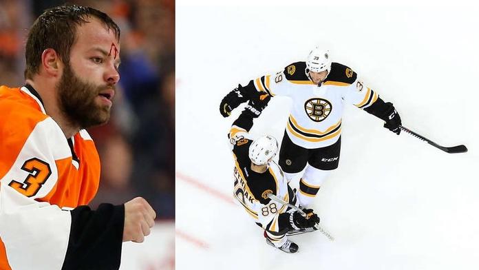 Češi byli vidět: Gudas rozdával rány, Pastrňák i Hudler radost