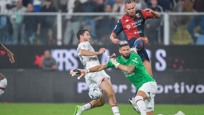 Olivier Giroud v roli brankáře
