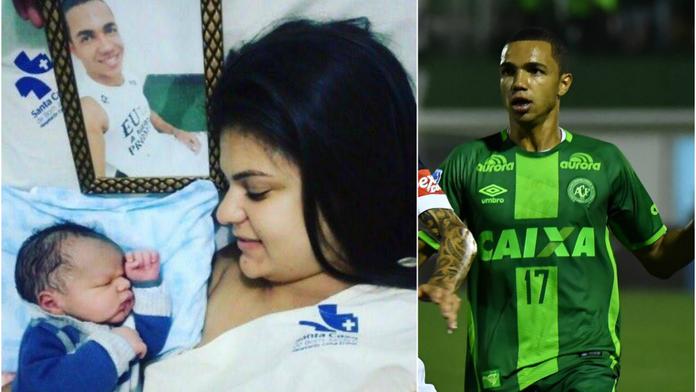 Zesnulému hráči z Chapecoense se narodil syn. Dostal jeho jméno!