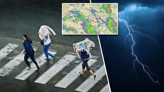 Zpožděné vlaky, krupobití. Bouřky už udeřily a zasáhnou celou ČR!