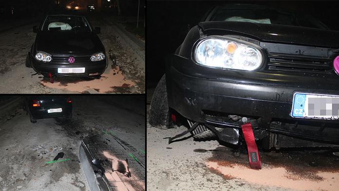 Opilec vjel, kam neměl. Zničil si auto, hrozí mu vězení! FOTO