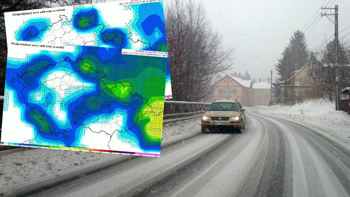 Už brzy se do Česka vrátí zima a chumelení! Napadne až 12 cm! Kolik u vás? MAPY