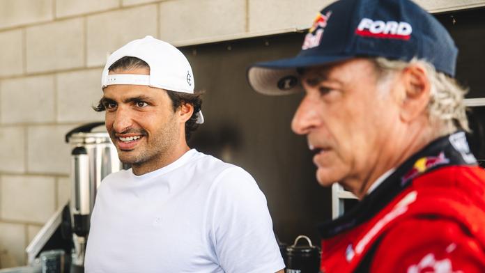 Carlos Sainz se svým otcem