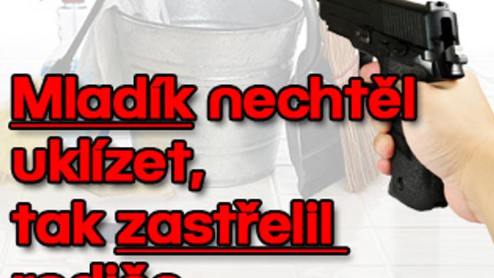 Chlapec kvůli úklidu zastřelil rodiče