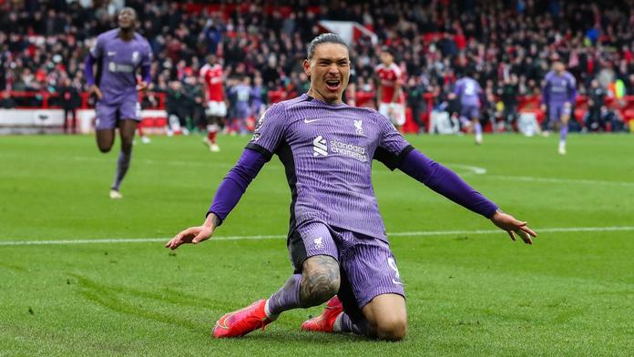 Darwin Núñez z Liverpoolu se raduje